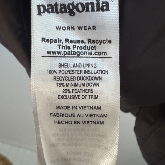 Patagonia Silent Down Parka Puffer Jacket Brown S - Picture 6 of 9